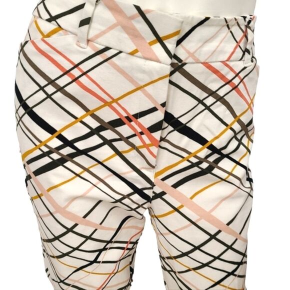 New York & Co White Printed Dress Pants size 12T - Picture 3 of 7
